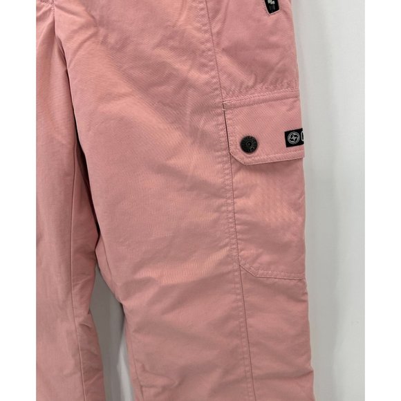 COLMAR Ski Pants Womens Sports Wear Over System Lined Zip Pockets Logo Pink 8 - Picture 10 of 16